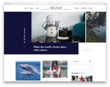revive - simple blog template