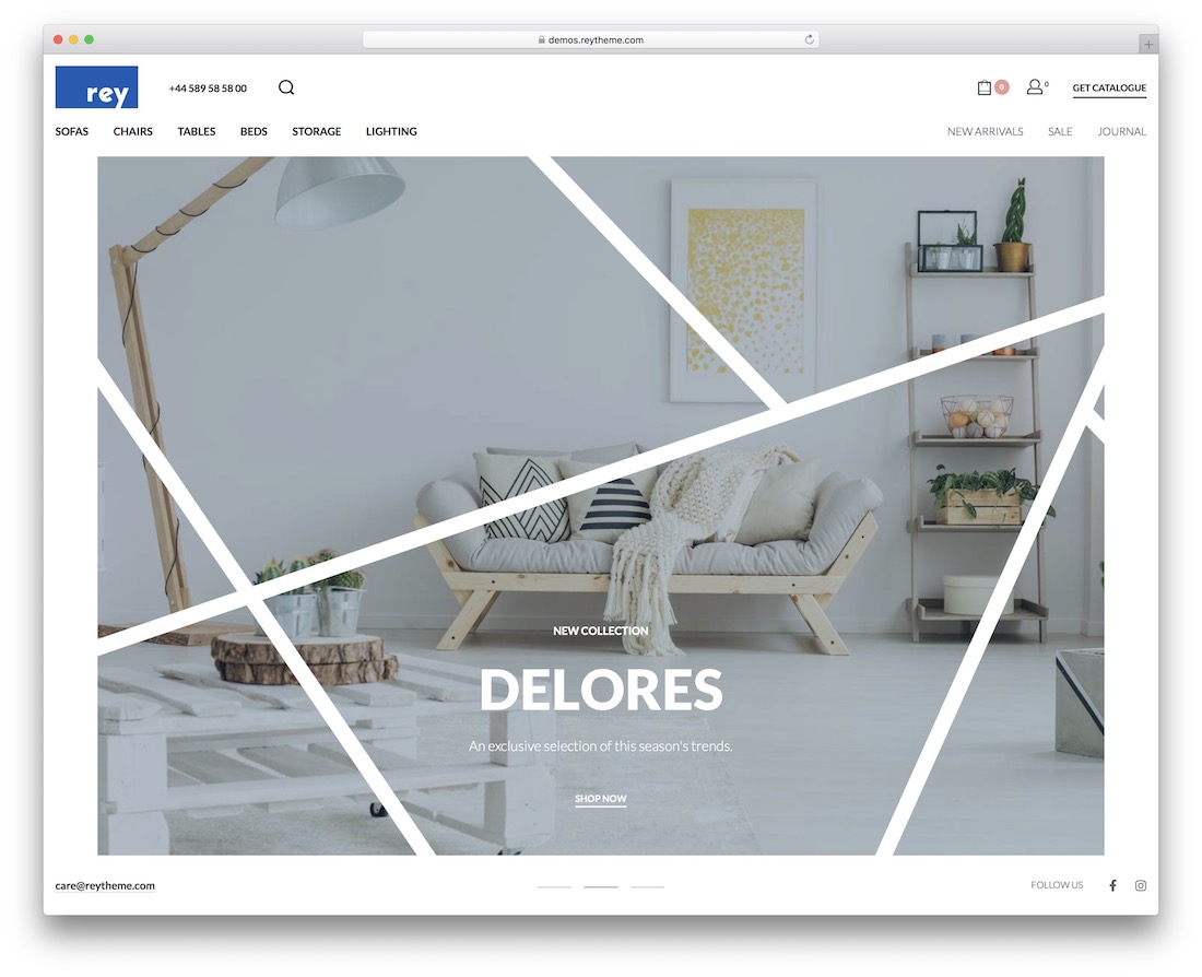 rey furniture wordpress theme