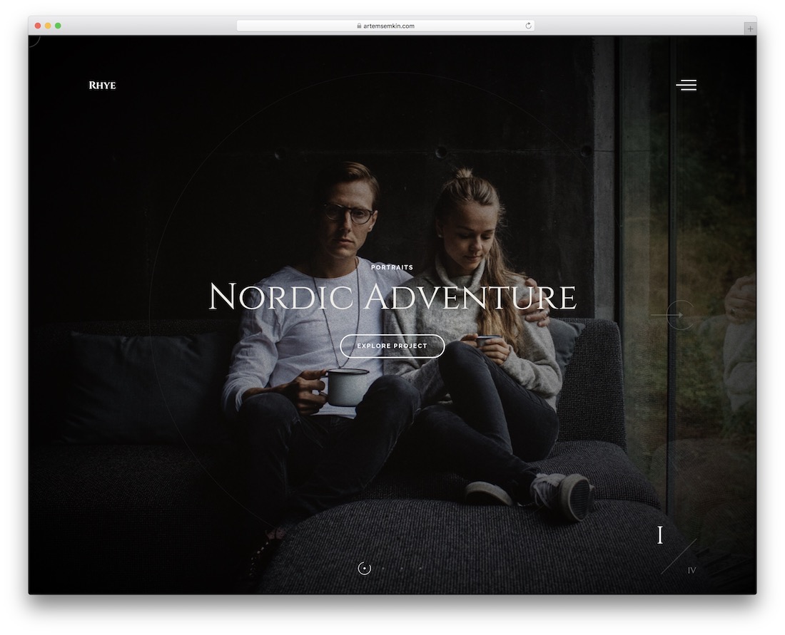 rhye fullscreen wordpress theme