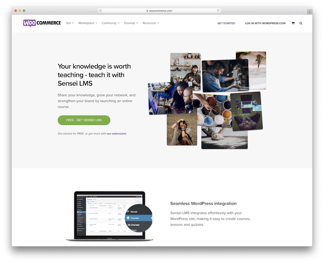 sensei lms wordpress plugin