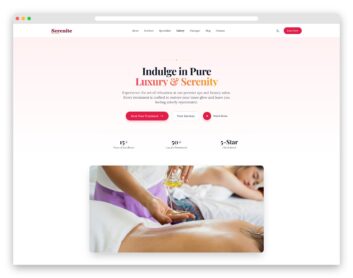 Serenite template preview