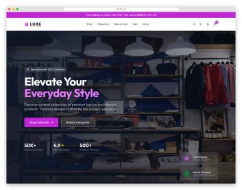 Shopper template preview