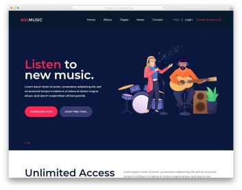 Solmusic Free Template