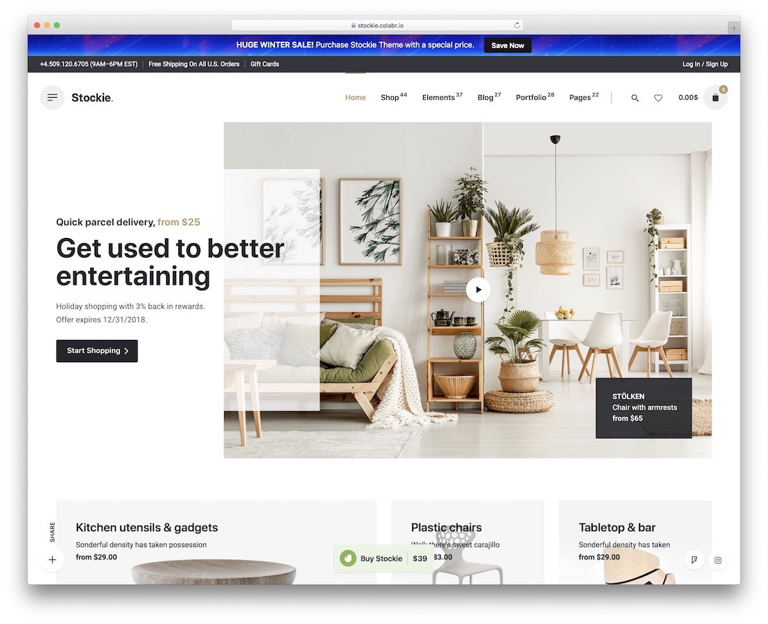 stockie ajax woocommerce theme