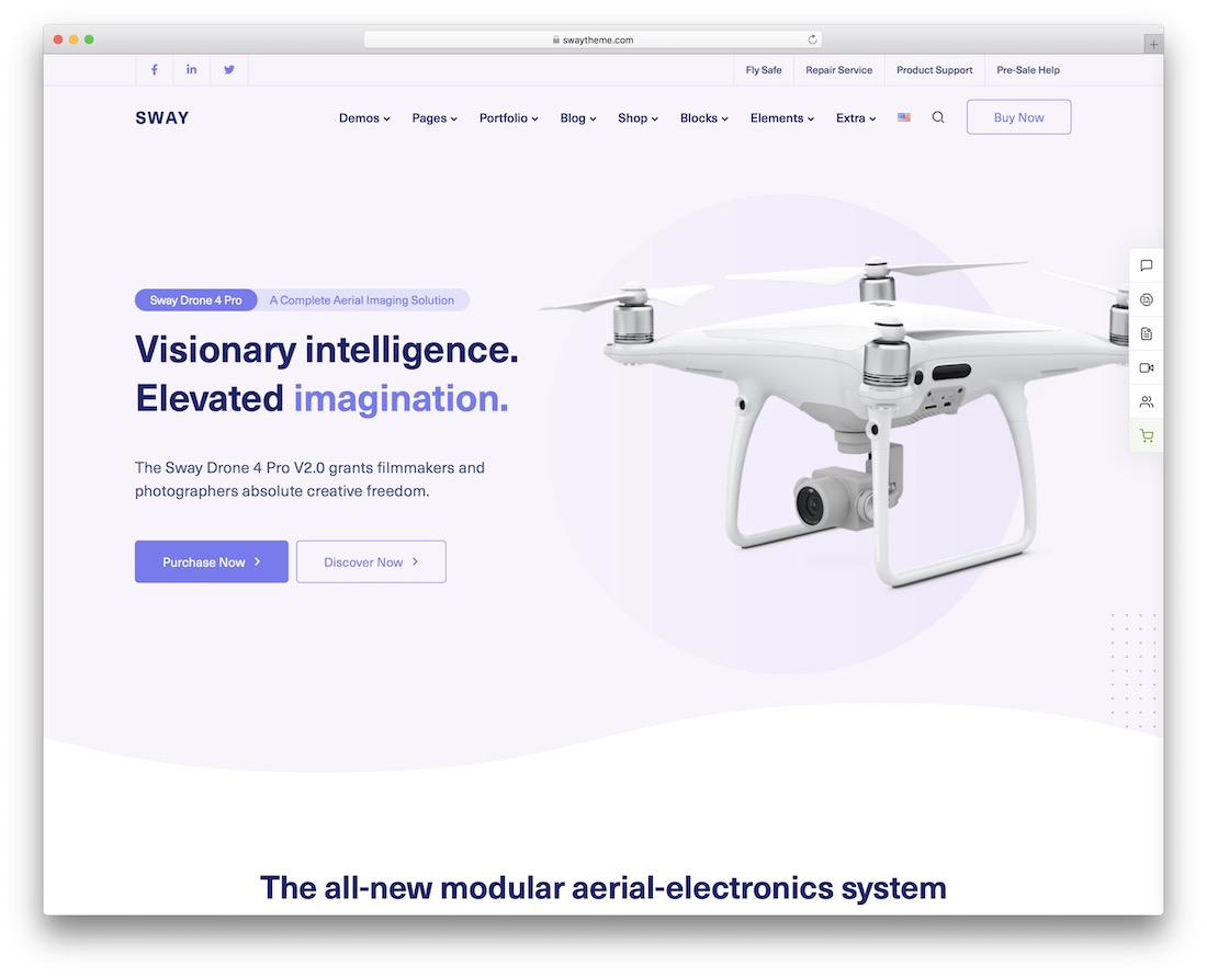 sway single product wordpress theme