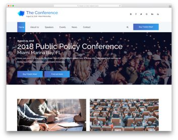 theconference free template