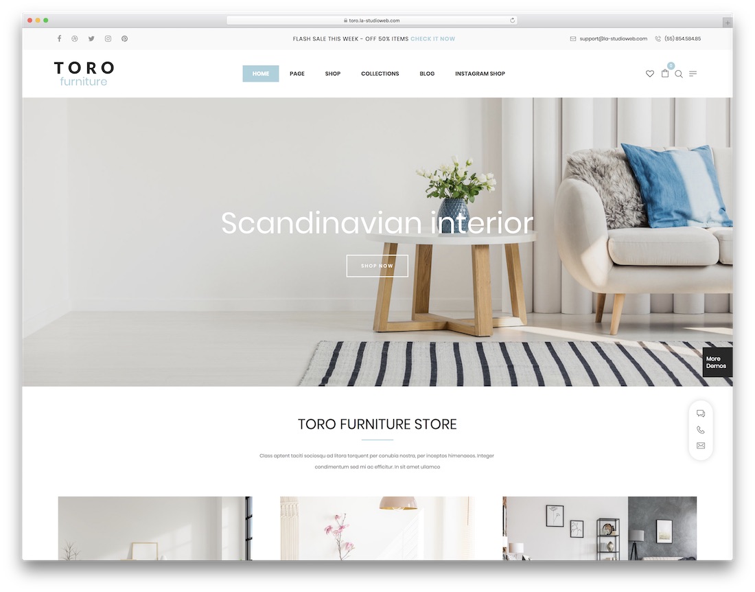 toro furniture wordpress theme