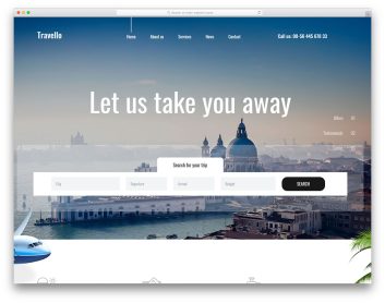 Travello template preview