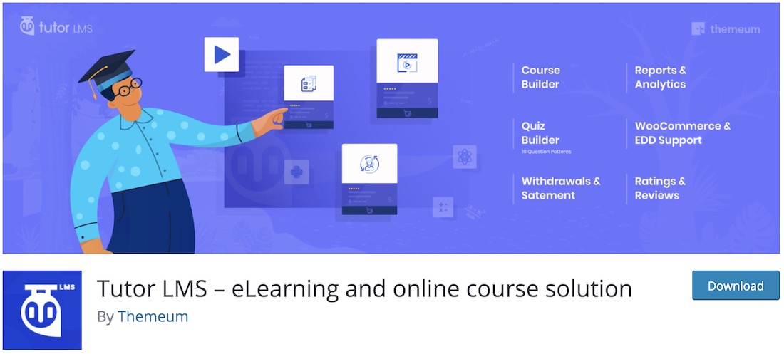 tutor lms wordpress plugin