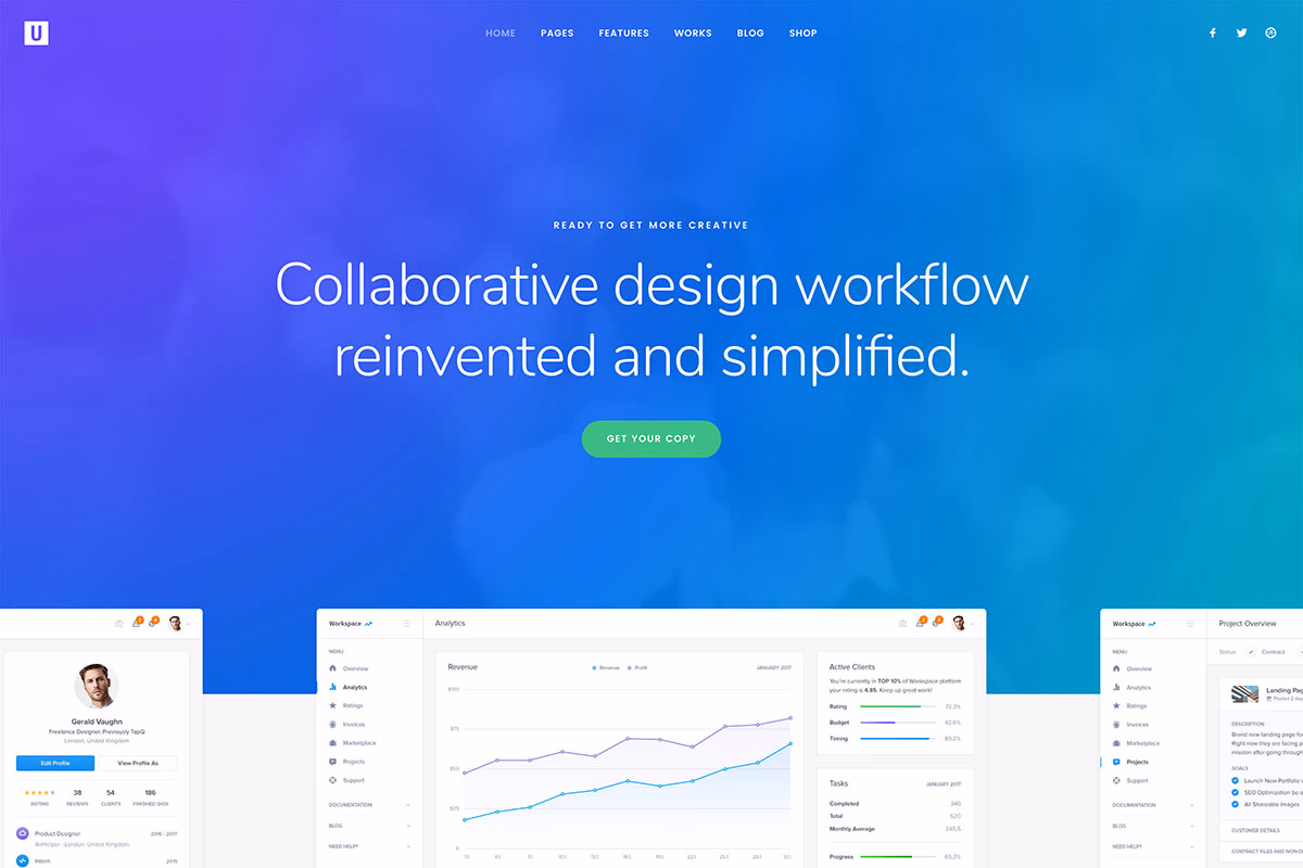 landing page WordPress themes