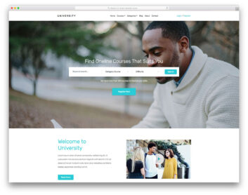 university free template
