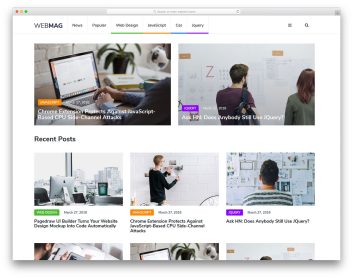 WebMag template preview