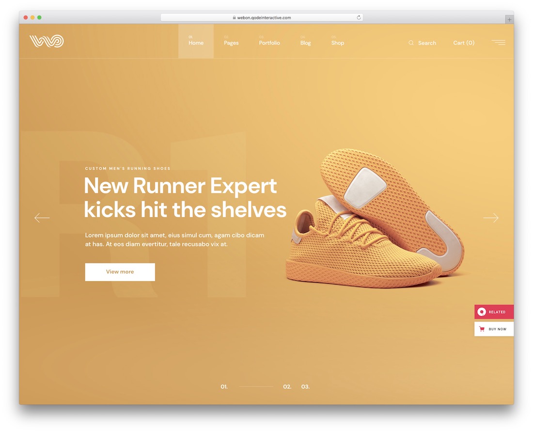webon single product wordpress theme
