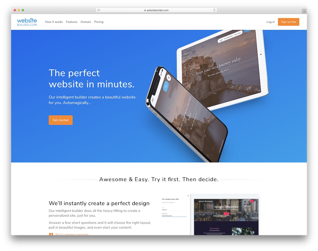 websitebuilder website builder for construction company