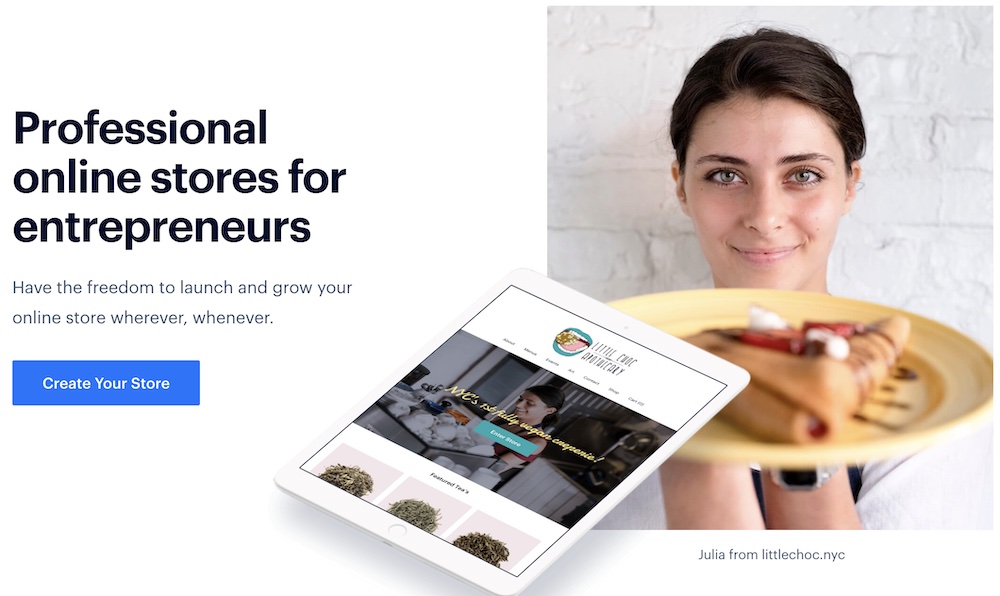 Weebly online store building capability