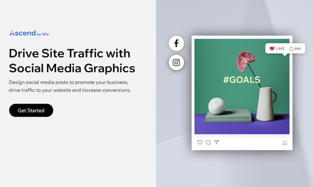 Wix social media graphic creator
