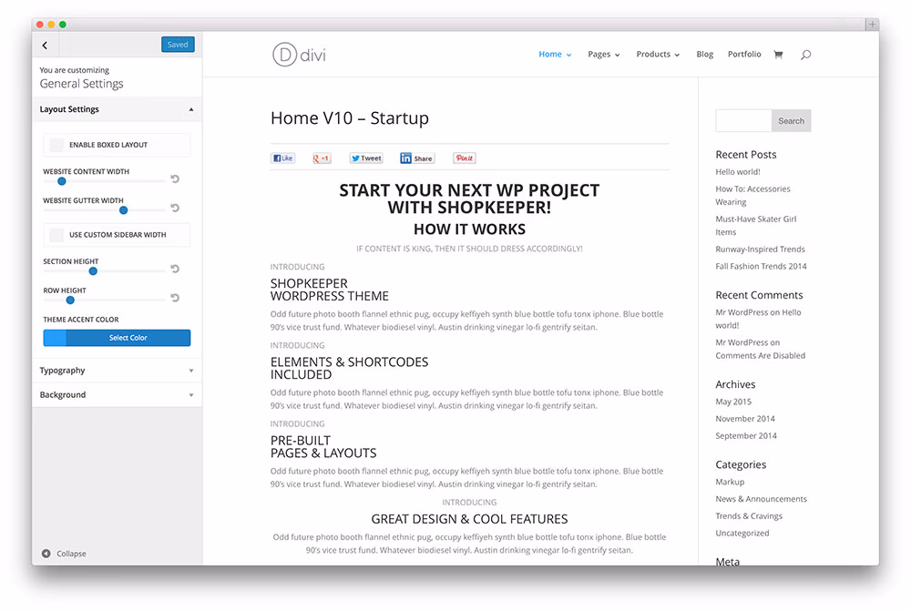 wordpress-theme-customizer
