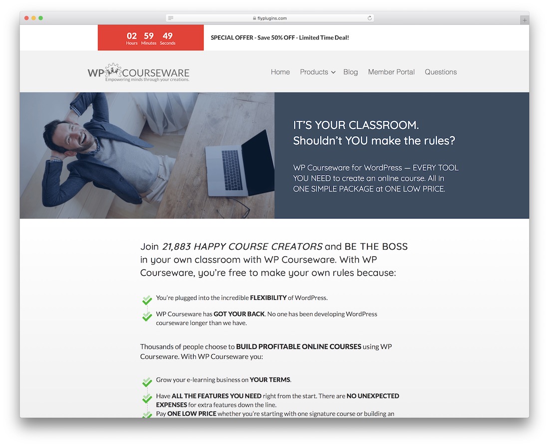 wp courseware lms wordpress plugin