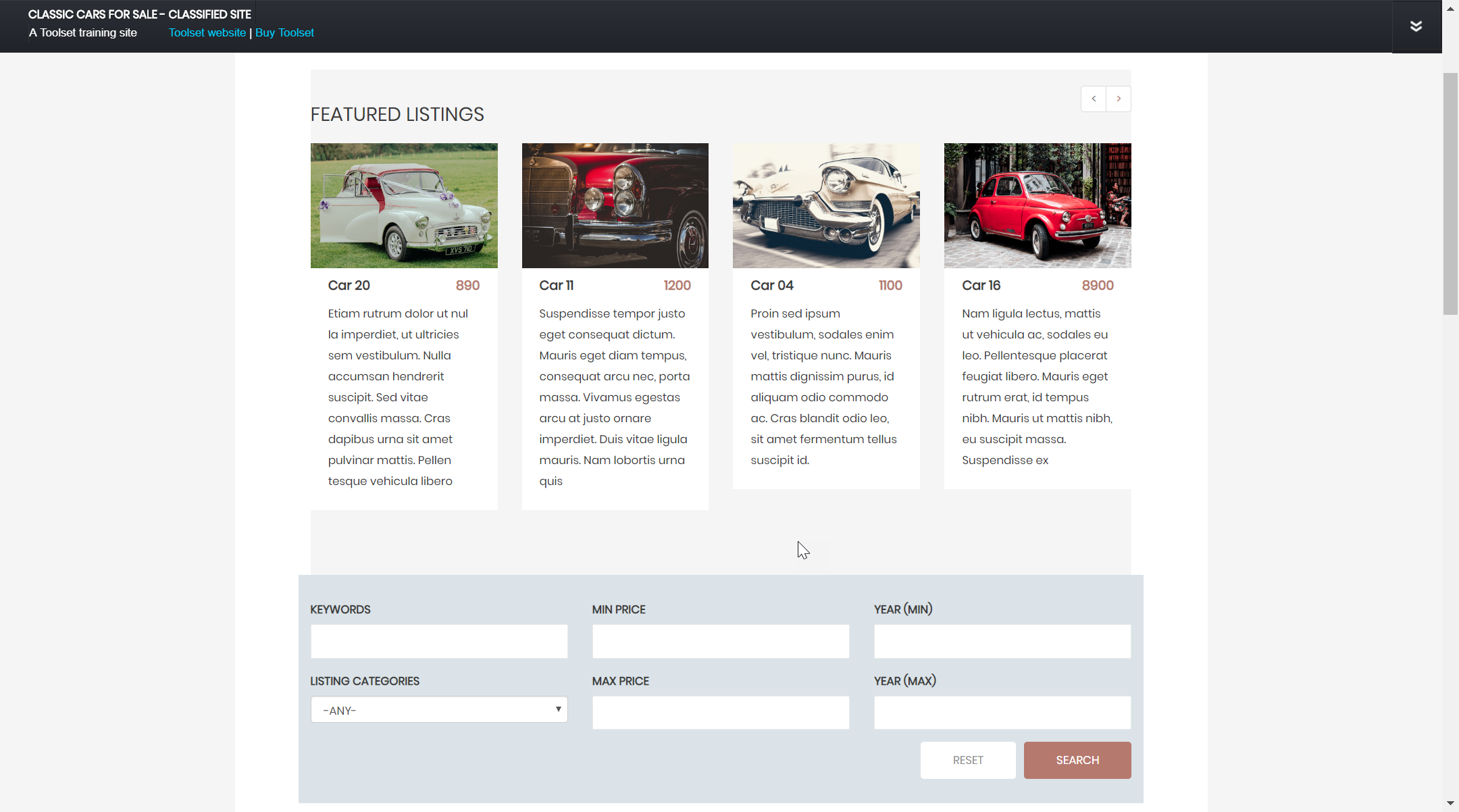 Build a directory website with WordPress