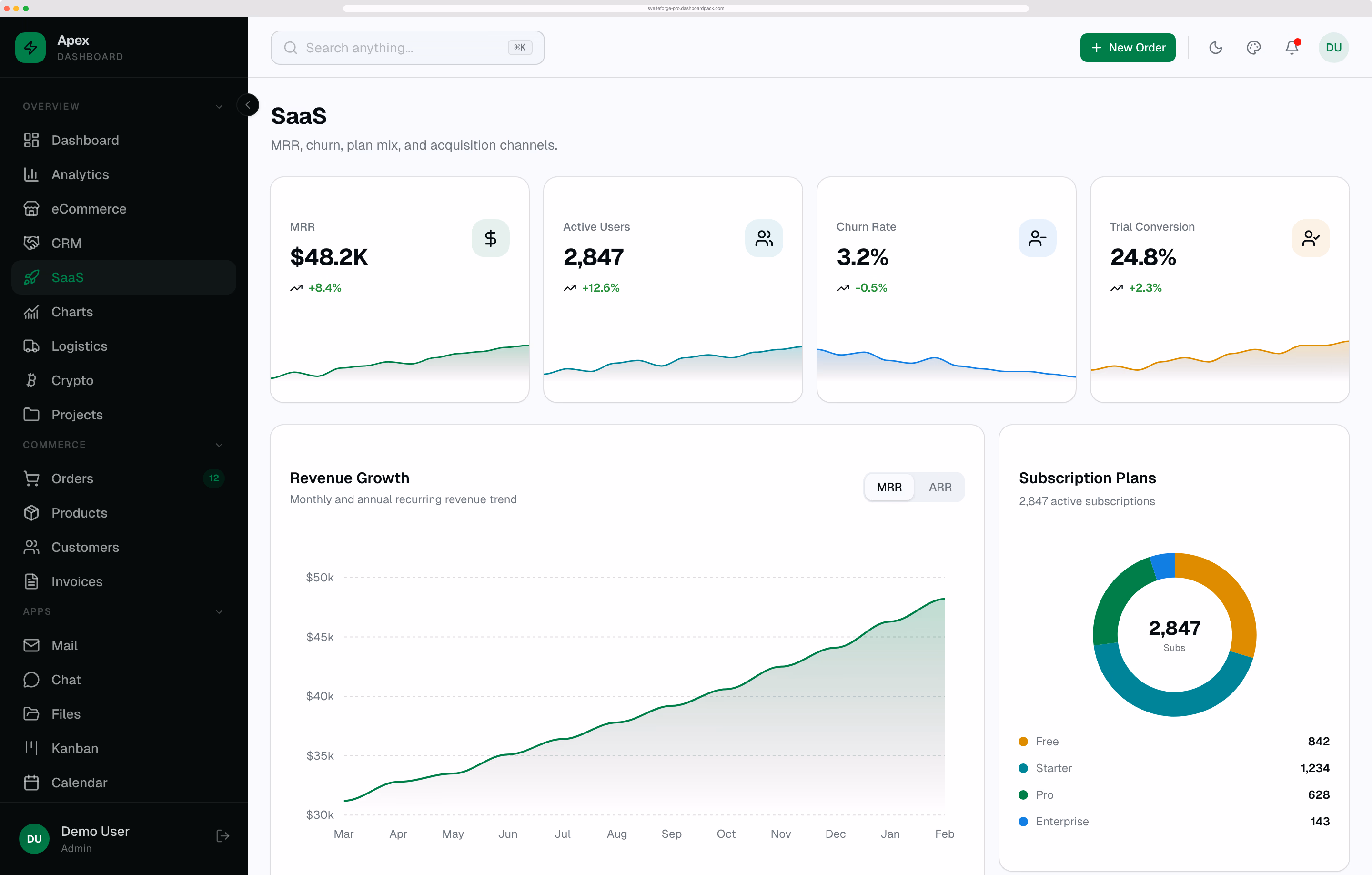 Apex Dashboard Angular - Premium Angular 21 admin template with Tailwind CSS v4 and Spartan UI