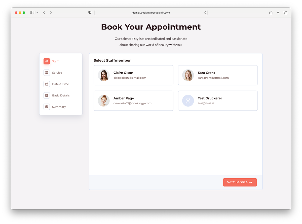 BookingPress - freemium appointment booking plugin for WordPress with many payment options